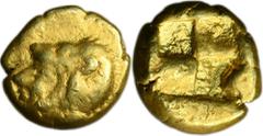 ANCIENT COINS Greece, Bithynia, Heraclea Pontica, Electron HekteVery interesting hekte with the head of Hercules in a lion's skin, struck from an electron, a naturally occurring alloy of gold and silv