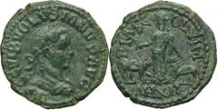 ANCIENT COINS Roman Provincial, Moesia Superior, Viminacium, Volusian, AERoman Provincial Moesia Superior, Viminacium, Volusian (251–253), AE AN XII = 251, Viminacium mint Obverse: laureate and cuiras