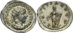 ANCIENT COINS Roman Imperial, Gordian III, AntoninianusRoman ImperialGordian III (238-244), Antoninianus 241-243, Rome mint Obverse: radiate, draped and cuirassed bust rightIMP GORDIANVS PIVS FEL AVGR