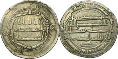 EUROPEAN MEDIEVAL Abbasid, al-Mahdi, Dirham Obverse scratched.Abbasidal-Mahdi 158–169 AH (775-785), Dirham 162 AH, Madinat Jayy mint Diameter 27 mm, weight 2.78 g Zadrapanie na awersie. Abbasydzial-Ma