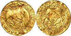 PREMIUM POLISH COINS AND MEDALS John III Sobieski, Ducat Danzig 1688Variety with a portrait of the king in a crown, in armour with a lion's head shoulder board and the Order of the Holy Spirit on his 
