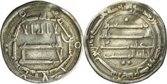 EUROPEAN MEDIEVAL Abbasid, al-Mahdi, Dirham Bent.Abbasidal-Mahdi 158–169 AH (775-785), Dirham 163 AH, Madinat al-Salam mint Diameter 23 mm, weight 2.85 g Gięty.Abbasydzial-Mahdi 158–169 AH (775-785), 