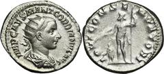 ANCIENT COINS Roman Imperial, Gordian III, AntoninianusRoman ImperialGordian III (238-244), Antoninianus 238-239, Rome mint Obverse: radiate, draped and cuirassed bust rightIMP CAES M ANT GORDIANVS AV