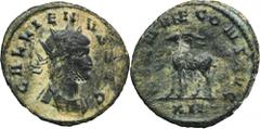 ANCIENT COINS Roman Imperial, Gallienus, AntoninianusRoman Imperial Gallienus (253-268), Antoninianus 260-268, Rome mintObverse: radiate, cuirassed bust right GALLIENVS AVGReverse: antelope walking le