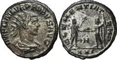 ANCIENT COINS Roman Imperial, Probus, AntoninianusRoman Imperial Probus (276–282), Antoninianus 276-282, Tripolis mintObverse: radiate, draped and cuirassed bust right IMP C M AVR PROBVS P F AVG Rever