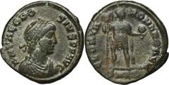 ANCIENT COINS Roman Imperial, Theodosius I, MaiorinaRoman ImperialTheodosius I (379–395), Maiorina 392-395, Cyzicus mintObverse: pearl diademed, draped and cuirassed bust rightDN THEODOSIVS P F AVGRev