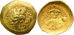 ANCIENT COINS Byzantine Empire, Michael VII Ducas, Histamenon Byzantine Empire Michael VII Ducas (1071-1078), Histamenon, Constantinople mint Obverse: Christ in a nimbus sitting on the throne straight