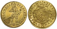 World coins Germany - Ferdinand II - Ducat 1632 - Superb condition - rare Niemcy -Ferdinand II - Dukat 1631 - RZADKOŚĆ Extremely rare and beautifull piece. Uncirculated details with strong luster. Gol
