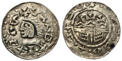 Polish Medieval Władysław I Herman, Denar Kraków - RZADKI Władysław I Herman (1081-1102), denar, mennica Kraków, awers: zbarbaryzowany napis VL?DICAS, głowa w lewo, z zaczesanymi w tył włosami, rewers