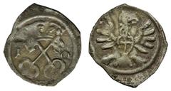 Poland 1506-1795 Zygmunt III Waza, Denar Poznań 1610 - RZADKIRzadki, miejscowo niedobity, ale pięknie zachowany, z pełnym srebrzeniem.Odmiana ze skróconą datą i głową Orła w prawo.Reference: Kopicki 7