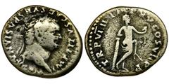 Roman Imperial Roman Imperial, Titus, DenariusRoman Imperial Titus (79-81), Denarius 79, Rome mint Obverse: laureate head rightIMP TITVS CAES VESPASIAN AVG P MReverse: Venus, nude to waist, standing r