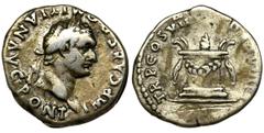Roman Imperial Roman Imperial, Domitian, Denarius - EXTREMELY RARENice and extremely rare Domitian denarius minted in Rome between September 13 (death of Titus) and December 31, 81 AD. The denarius of