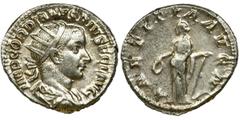 Roman Imperial Roman Imperial, Gordian III, AntoninianusRoman ImperialGordian III (238-244), Antoninianus, Rome mint Obverse: radiate, draped and cuirassed bust rightIMP GORDIANVS PIVS FEL AVGReverse: