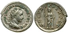 Roman Imperial Roman Imperial, Gordian III, Antoninianus - RAREThe rarer Gordian III antoninianus from the penultimate issue in Securitas, with the inscription PERPET on the reverse, the vast majority