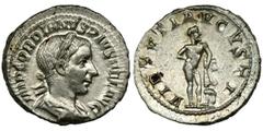 Roman Imperial Roman Imperial, Gordian III, DenariusInteresting denarius of Gordian III, with the reverse depicting a statue of Hercules, located in the baths of Caracalla. Roman ImperialGordian III (