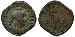Roman Imperial Roman Imperial, Gordian III, SestertiusRoman Imperial Gordian III (238-244), Sestertius 241-243, Rome mint Obverse: laureate, draped and cuirassed bust rightIMP GORDIANVS PIVS FEL AVGRe