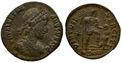 Roman Imperial Roman Imperial, Valentinian II, Maiorina - RARERare Valentinian II maiorina from the Heraclei mint, with an asterisk in the left field and the mint mark • SMHB.On Coinarchives service, 