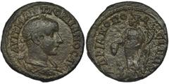 Roman Provincial Rzym Prowincjonalny, Tracja, Hadrianopolis, Gordian III, BrązRzym ProwincjonalnyTracja, Hadrianopolis Gordian III (238-244), BrązAwers: popiersie cesarza w wieńcu laurowym w prawoAYT 