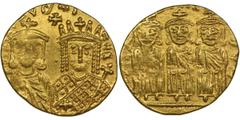 Byzantine Empire Cesarstwo Bizantyjskie, Konstantyn VI, Irena, Leon III, Konstantyn V, Leon IV, Solidus - RZADKIRzadko spotykany solidus z pięknie wybitą postacią Ireny. Cesarstwo BizantyjskieKonstant