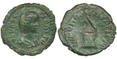 ANCIENT COINS Roman Provincial, Moesia Inferior, Nicopolis, Julia Domna, AERoman Provincial Moesia Inferior, Nicopolis, Julia Domna (wife of Septimius Severus, 193-217), AE, Nicopolis ad Istrum mint O