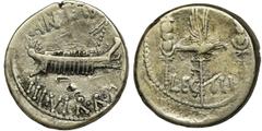 ANCIENT COINS Roman Republic, Marc Antony, DenariusLegionary emission of Legio III. There were several 3rd Legions, but the Legio tertia Augustus may have been the 3rd Republican Legion that served un