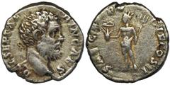 ANCIENT COINS Roman Imperial, Clodius Albinus, Denarius - VERY RAREVery rare denarius depicting on the reverse of the Saeculum Frugiferum, an African deity known as Aion Karpophoros, worshiped in Albi