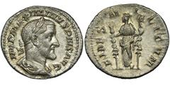 ANCIENT COINS Roman Imperial, Maximinus I Thrax, DenariusRoman Imperial Maximinus I Thrax (235-238), Denarius 235-236, Rome mint Obverse: laureate, draped, and cuirassed bust right IMP MAXIMINVS PIVS 