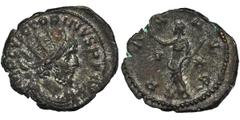 ANCIENT COINS Roman Imperial, Victorinus, Antoninianus - RARERarer antoninianus of Gallic usurper Victorinus, minted in his Rhine capital, Colonia Agrippina (today's Cologne). Coins of Victorinus, the