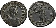 ANCIENT COINS Roman Imperial, Probus, AntoninianusRoman Imperial Probus (276-282), Antoninianus 278, Ticinum mint Obverse: radiate bust of the emperor right IMP C PROBVS PF AVG Reverse: Roma standing 