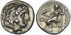 ANCIENT COINS Greece, Kingdom of Macedon, Philip III Arrhidaios, DrachmGreeceKingdom of Macedon, Philip III Arrhidaios, Drachm 323-319 BC, Kolophon mint, struck under Menander or Kleitos, in the name 