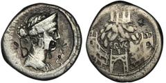 ANCIENT COINS Roman Republic, C. Considius Nonianus, DenariusVery interesting denarius from the Erician Venus Sanctuary on the reverse, which lay on Mount Eryx in western Sicily, and the eponymous cit