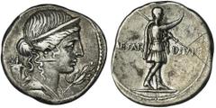 ANCIENT COINS Roman Imperial, Octavian Augustus, Denarius - RARERoman Imperial Octavian Augustus (27 BC-14 AD), Denarius 32-29 BC, uncertain Italian mintObverse: bust of Pax right, behind cornucopiae,