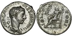 ANCIENT COINS Roman Imperial, Severus Alexander, DenariusRoman Imperial Severus Alexander (222-235), Denarius 222-228, Rome mintObverse: laureate bust rightIMP C M AVR SEV ALEXAND AVGReverse: Jupiter 