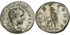 ANCIENT COINS Roman Imperial, Severus Alexander, DenariusRoman Imperial Severus Alexander (222-235), Denarius 222, Rome mintObverse: laureate bust rightIMP C M AVR SEV ALEXAND AVGReverse: Jupiter stan