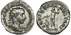 ANCIENT COINS Roman Imperial, Gordian III, AntoninianusRoman ImperialGordian III (238-244), Antoninianus 238, Rome mint Obverse: radiate, draped and cuirassed bust rightIMP CAES M ANT GORDIANVS AVGRev