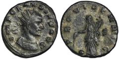 ANCIENT COINS Roman Imperial, Claudius II Gothicus, AntoninianusRare variety with letter S on right field.Roman ImperialClaudius II Gothicus (268–270), Antoninianus 268-270, Siscia mint Obverse: radia