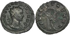 ANCIENT COINS Roman Imperial, Claudius II Gothicus, Antoninianus - RARERare issue with Felicitas on the reverse, holding caduceus and break the legend after FELIC.Roman Imperial Claudius II Gothicus (