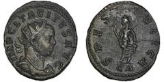 ANCIENT COINS Roman Imperial, Tacitus, Antoninianus - RARERoman Imperial Tacticus (235-238), Antoninianus 276, Lugdunum mint Obverse: radiate, draped and cuirassed bust right IMP CL TACITVS AVG Revers