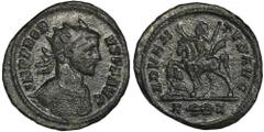 ANCIENT COINS Roman Imperial, Probus, AntoninianusRoman Imperial Probus (276-282), Antoninianus 281, Rome mint Obverse: bust of the emperor right PROBVS PF AVG Reverse: Probus on horseback to left, ab