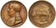 WORLD COINS AND MEDALS France, Napoleon Bonaparte, Medal 1840Medal commemorating Napoleon Bonaparte Tomb at St. Helena and the Retour des cendres. Dually dated 5 May 1821 and 15 December 1840. Dies by
