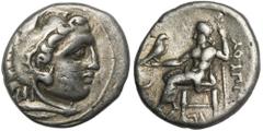 ANCIENT COINS Greece, Macedonia, Alexander III the Great, Drachm - IMITATIONGreeceMacedonia, Alexander III the Great (336–323 BC), Imitative drachm Obverse: head of Heracles covered with lion skin fac