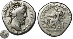 ANCIENT COINS Roman Imperial, Marcus Aurelius, Denarius - ex. Antoni RyszardDenarius of Marcus Aurelius from the famous collection of Antoni Ryszard with A.R. initials.Roman Imperial Marcus Aurelius (