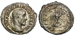 ANCIENT COINS Roman Imperial, Maximinus I Thrax, DenariusRoman ImperialMaximinus I Thrax (235-238), Denarius 235-236, Rome mintObverse: laureate, draped, and cuirassed bust rightIMP MAXIMINVS PIVS AVG