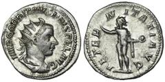 ANCIENT COINS Roman Imperial, Gordian III, AntoninianusRoman ImperialGordian III (238-244), Antoninianus 241-243, Rome mint Obverse: radiate, draped and cuirassed bust rightIMP GORDIANVS PIVS FEL AVGR