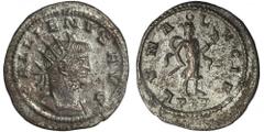 ANCIENT COINS Roman Imperial, Gallienus, AntoninianusRoman Imperial Gallienus (253-268), Antoninianus 267, Antioch mintObverse: radiate head right GALLIENVS AVGReverse: Diana as Luna advancing right, 