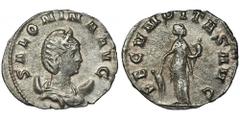 ANCIENT COINS Roman Imperial, Salonina, AntoninianusRoman Imperial Salonina (253-268), Antoninianus 265-267, Rome mintObverse: draped bust right, wearing stephane and set upon crescent SALONINA AVGRev