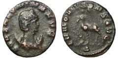 ANCIENT COINS Roman Imperial, Salonina, AntoninianusRoman Imperial Salonina (253-268), Antoninianus 267-268, Rome mintObverse: draped bust right, wearing stephane and set upon crescent COR SALONINA AV