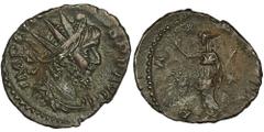 ANCIENT COINS Roman Imperial, Victorinus, Antoninianus - RARERarer antoninianus of Gallic usurper Victorinus, minted in his Rhine capital, Colonia Agrippina (today's Cologne). Coins of Victorinus, the