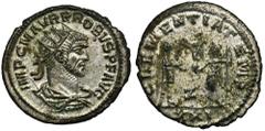 ANCIENT COINS Roman Imperial, Probus, AntoninianusVery nicely preserved Probus antoninianus, with full of silvering.Roman Imperial Probus (276–282), Antoninianus 276-282, Antioch mint Obverse: bust of
