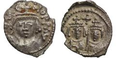 ANCIENT COINS Byzantine Empire, Heraclius, Martina and Heraclius Constantine, 1/2 SiliquaByzantine Empire Heraclius, Martina and Heraclius Constantine (610–641), 1/2 Siliqua 614-641, Carthage mintObve
